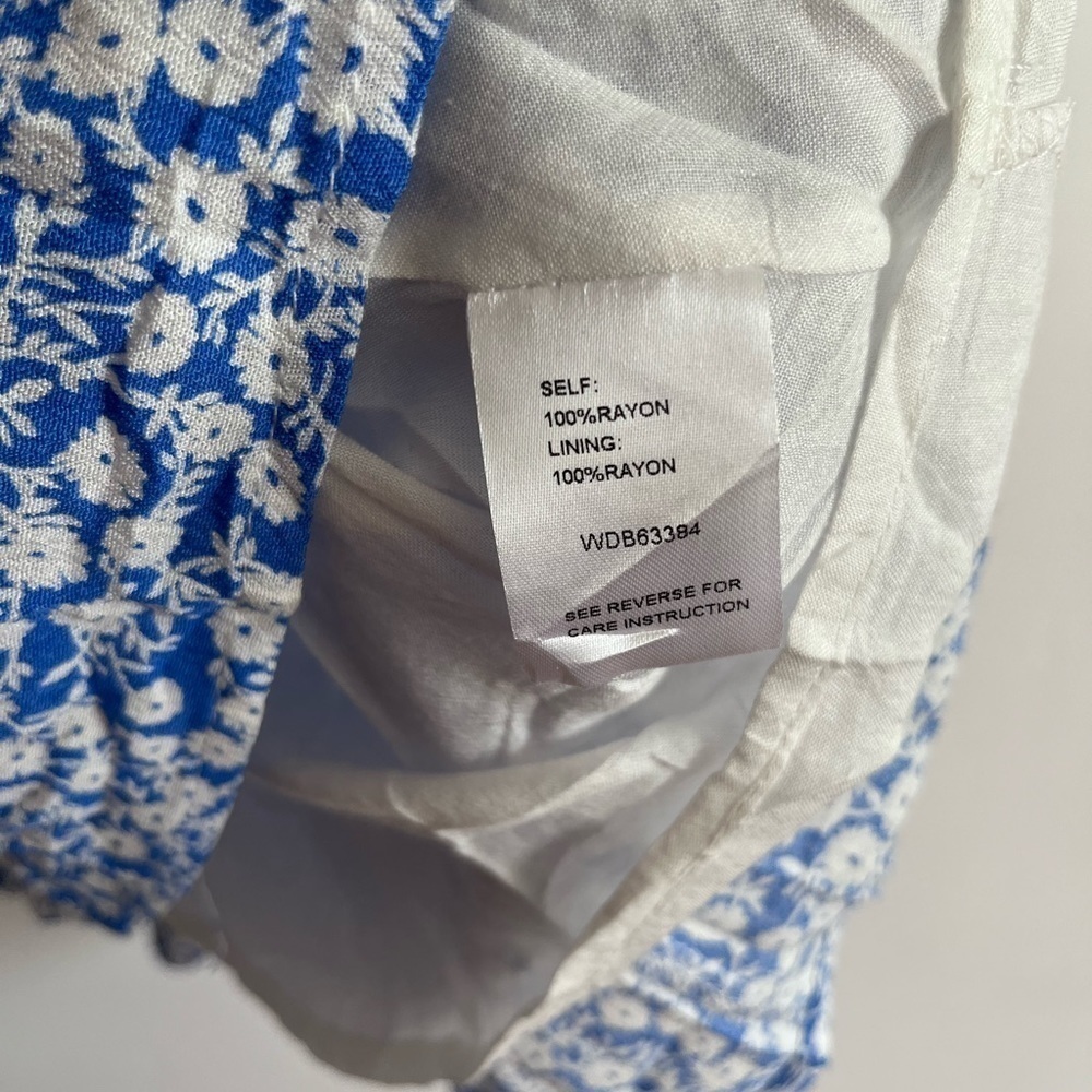 Lost + Wander Villa by the Sea Floral Picot Trim Peasant Minidress - Picture 8 of 9